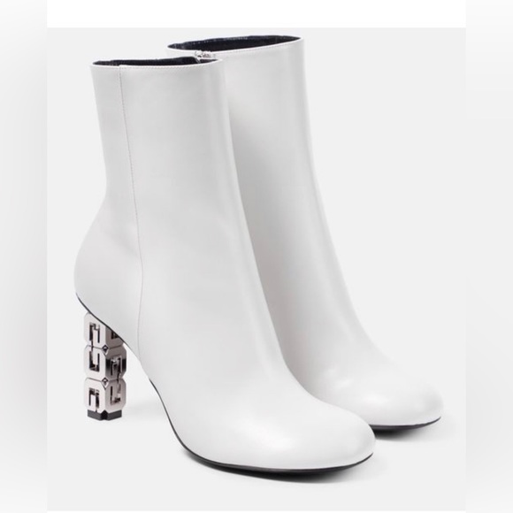 Givenchy G Cube White Booties Shoes 2023 Current $1250 - Picture 2 of 16